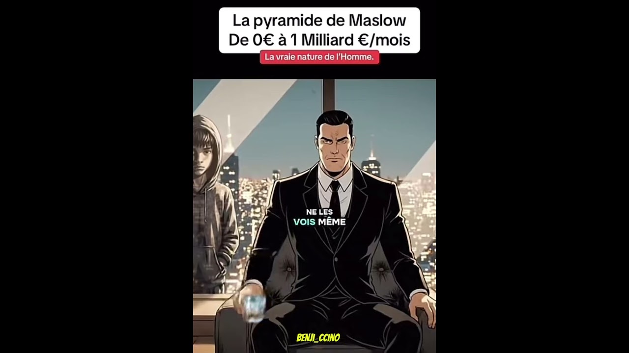 📶 La pyramide de Maslow #benji_ccino #developpementpersonnel