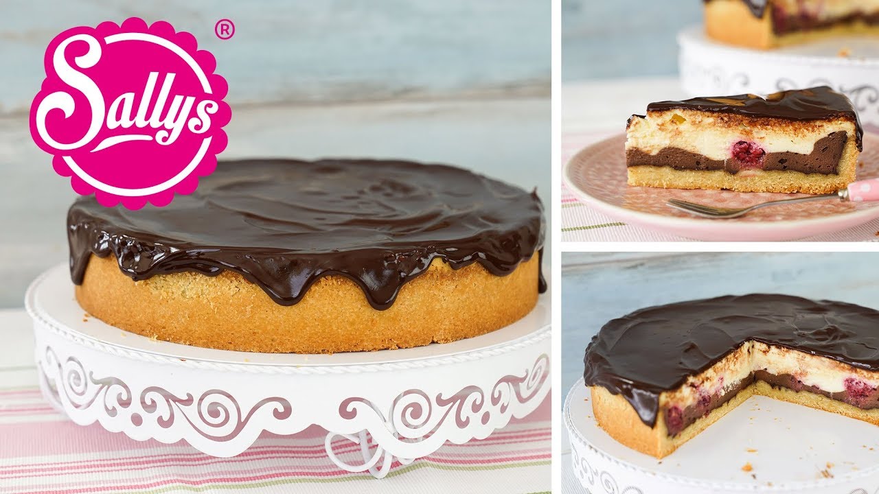 Schokoladen Käsekuchen mit Schokoladenguss / Sallys Welt