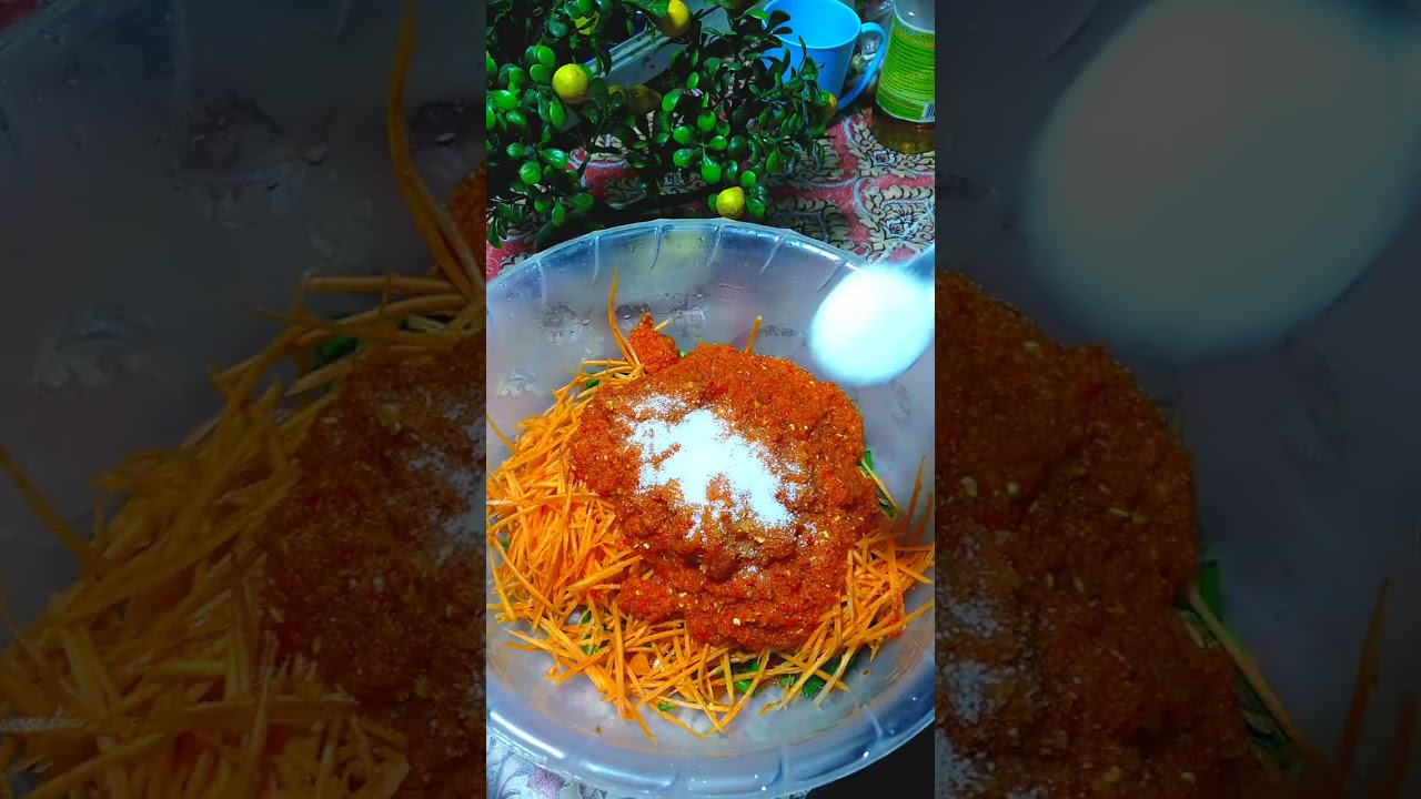 របៀបធ្វើគីមឈីបែបខ្មែរ #cooking #receipe #food #savorycooking