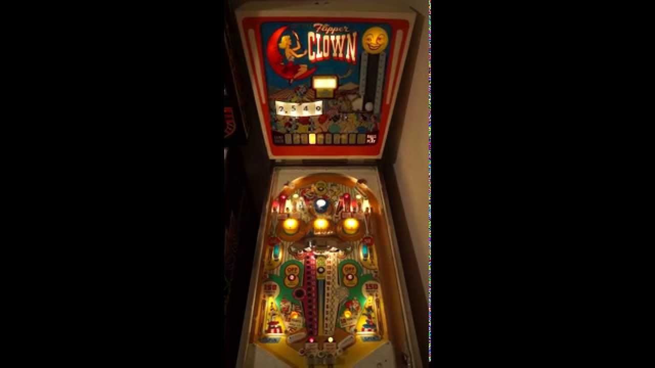 Gottlieb Flipper Clown (1962) Pinball Gameplay