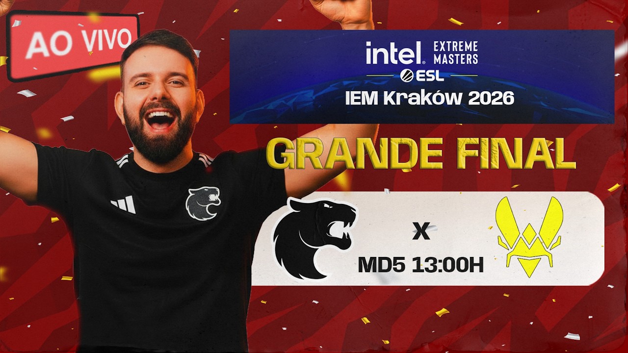 LIVE: FURIA vs Vitality - IEM Krakow 2026 - Seja MEMBRO p/o !SORTEIO - !LIVEPIX