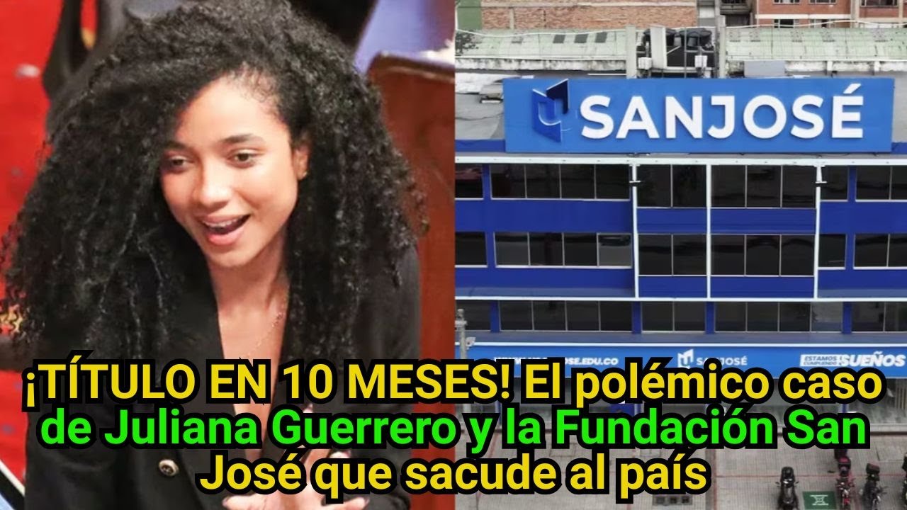 ¡TÍTULO EN 10 MESES! El polémico caso de Juliana Guerrero y la Fundación San José que sacude al país