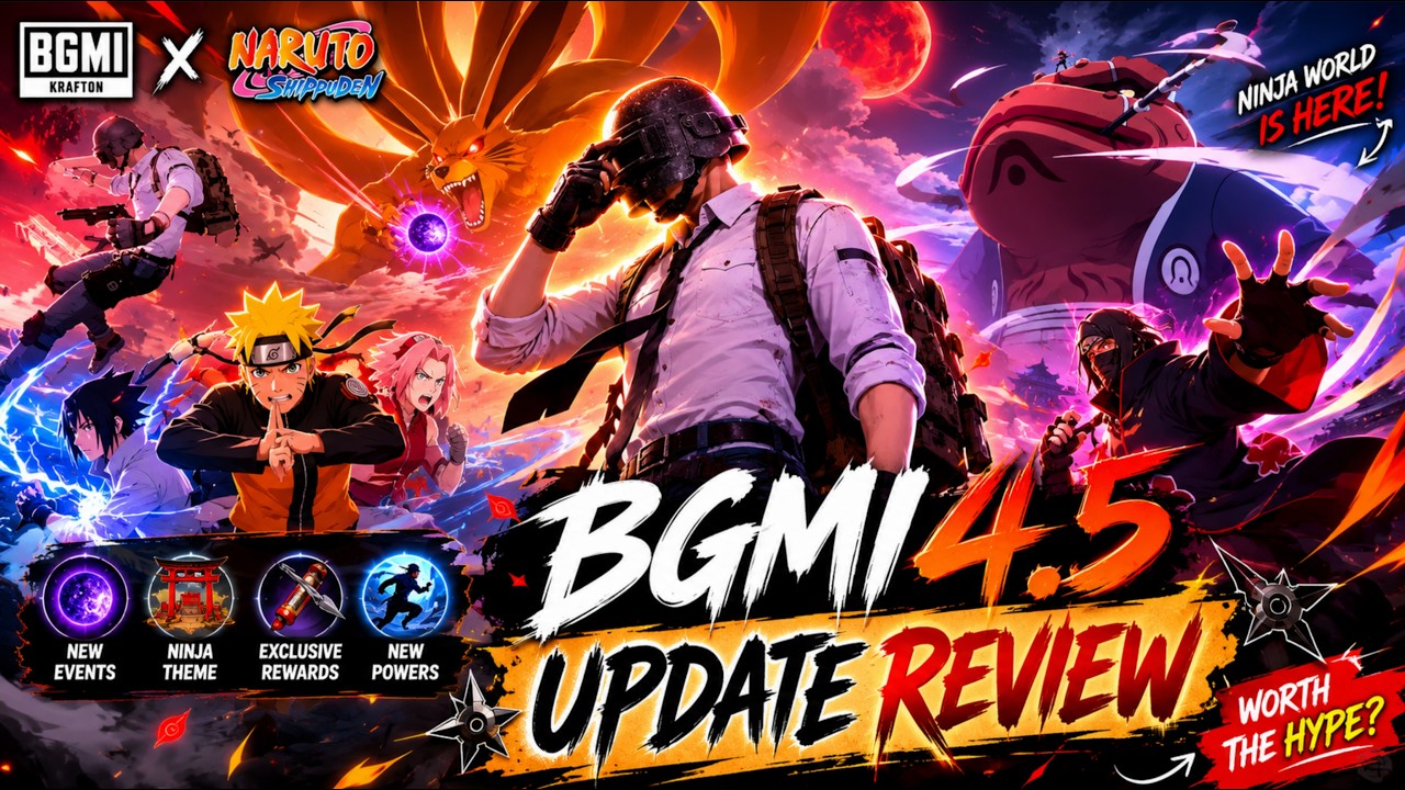 BGMI 4.5 Naruto Update Full Review | New Mode, Skins & Rewards🔥