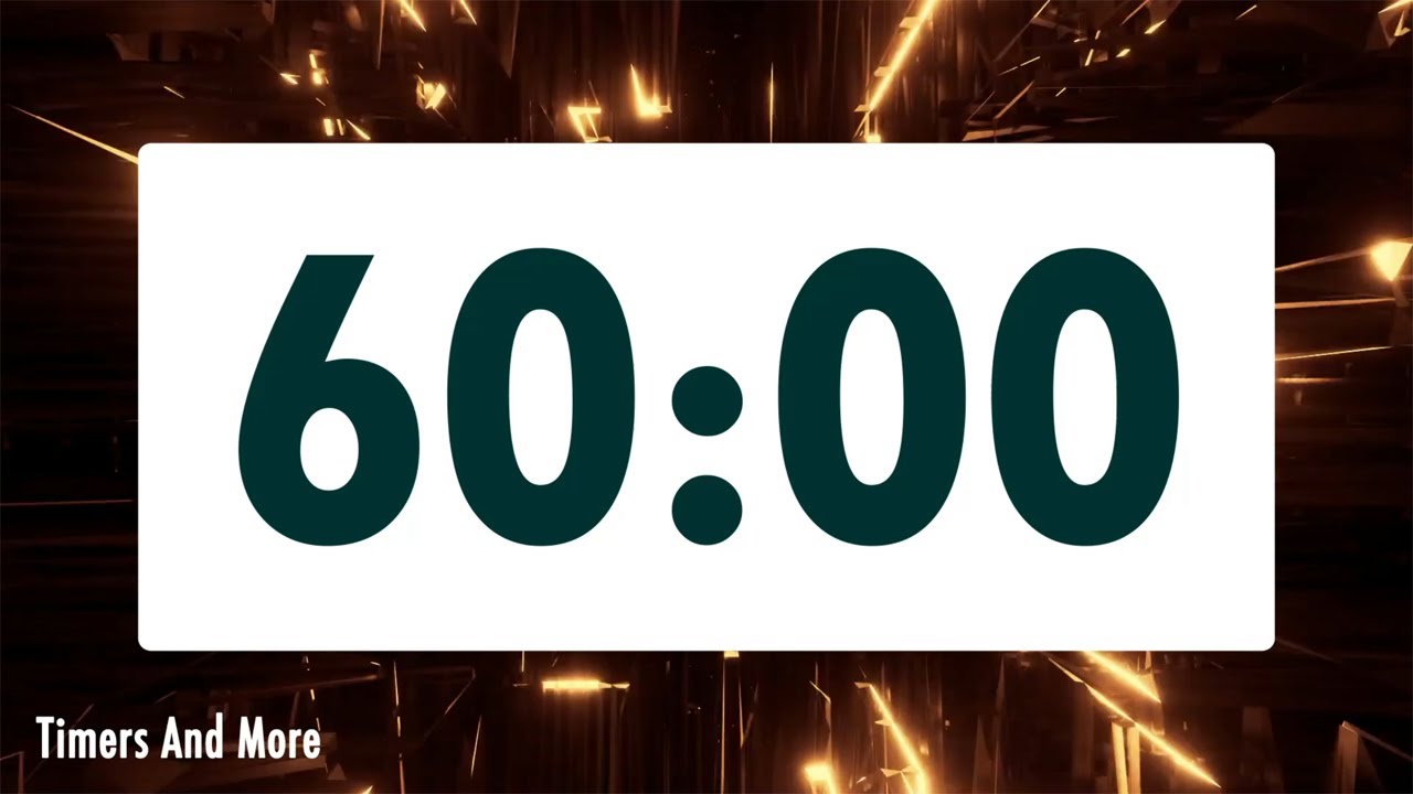 60 minute timer [🔔 LOUD ALARM 🔔]