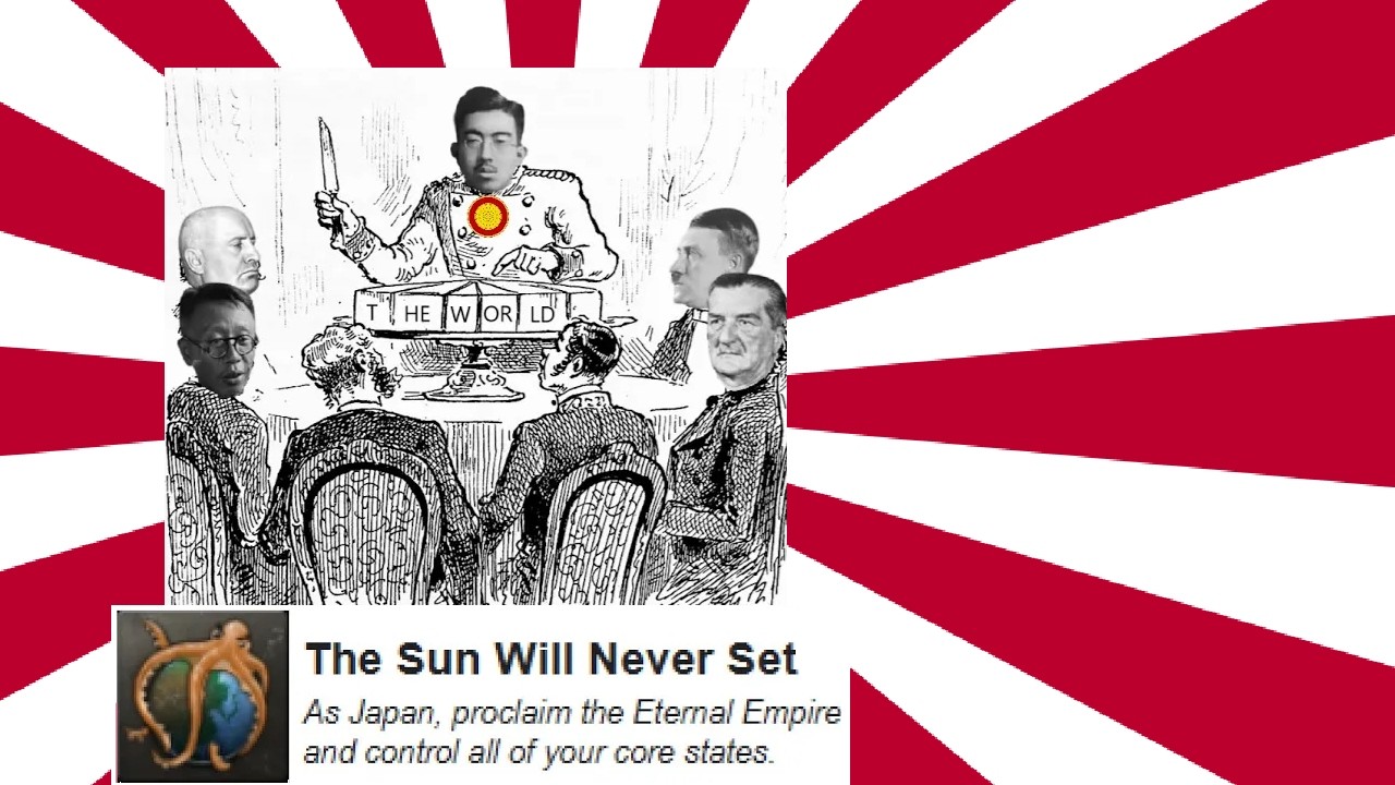 HOI4 - The Sun Will Never Set Achievement