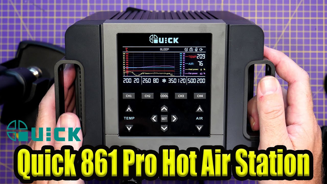 Quick 861 Pro 1300w Hot Air Rework Station With Voice Control - Pro Level Tool!