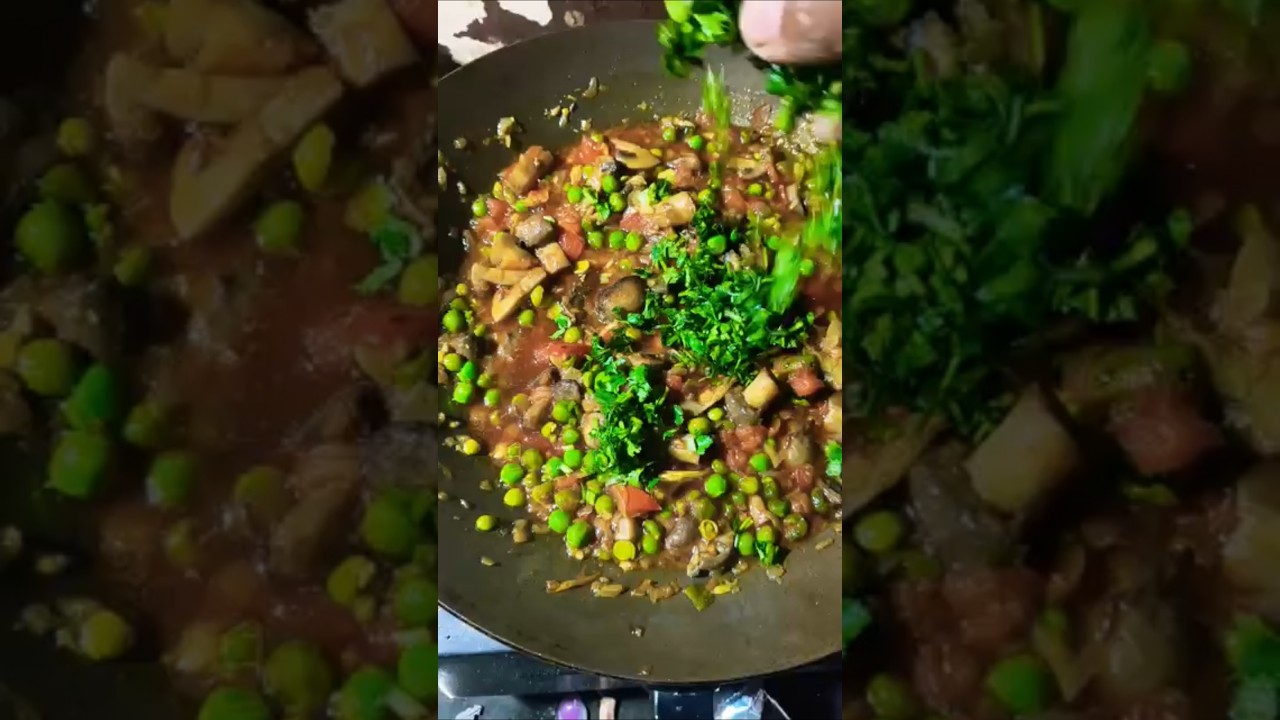 The Ultimate High-Protein Vegetarian Curry: Matar Mushroom Masala."​"Weight-Loss Friendly Mat