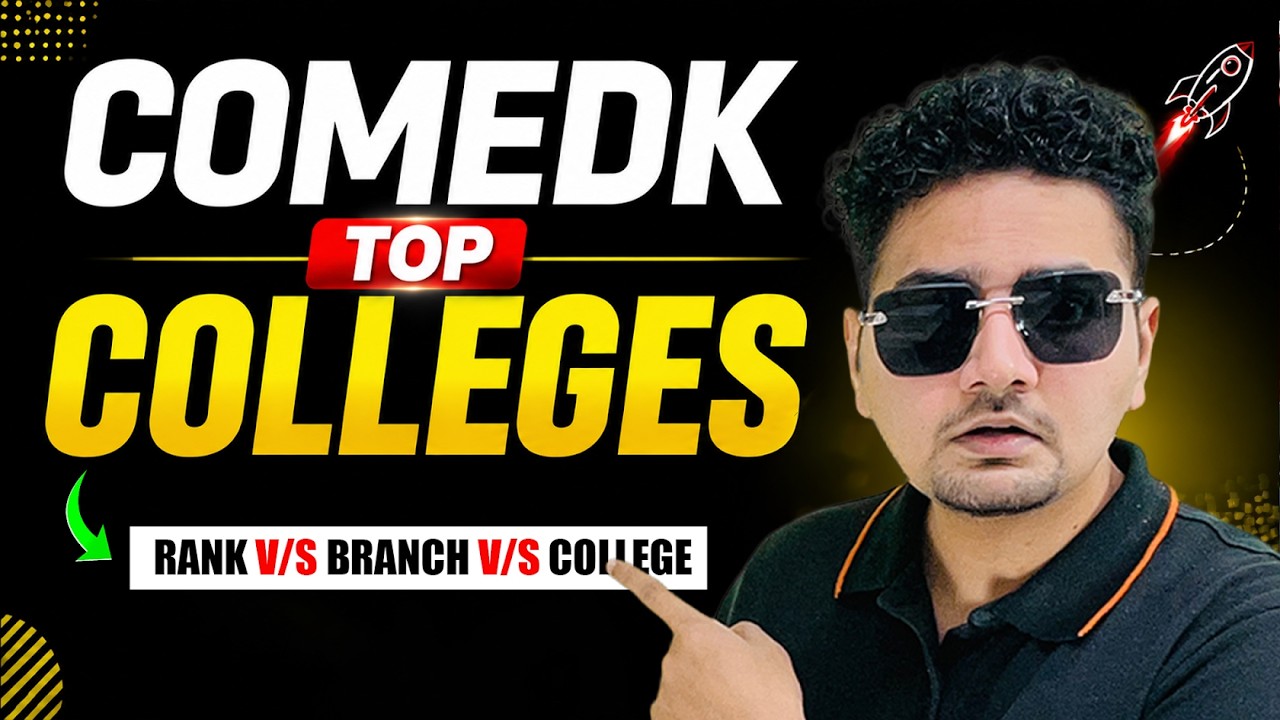 Top COMEDK Colleges For 2026 Aspirants 🔥COMEDK Rank vs Branch vs College | Cut Off | Abdul sir