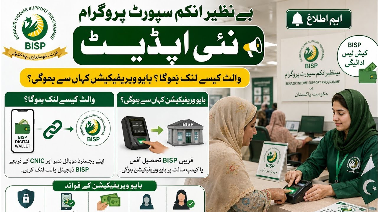 BISP Digital Wallet Kaise Banaye | Account Open & Verification Complete Method | BISP Update 2026