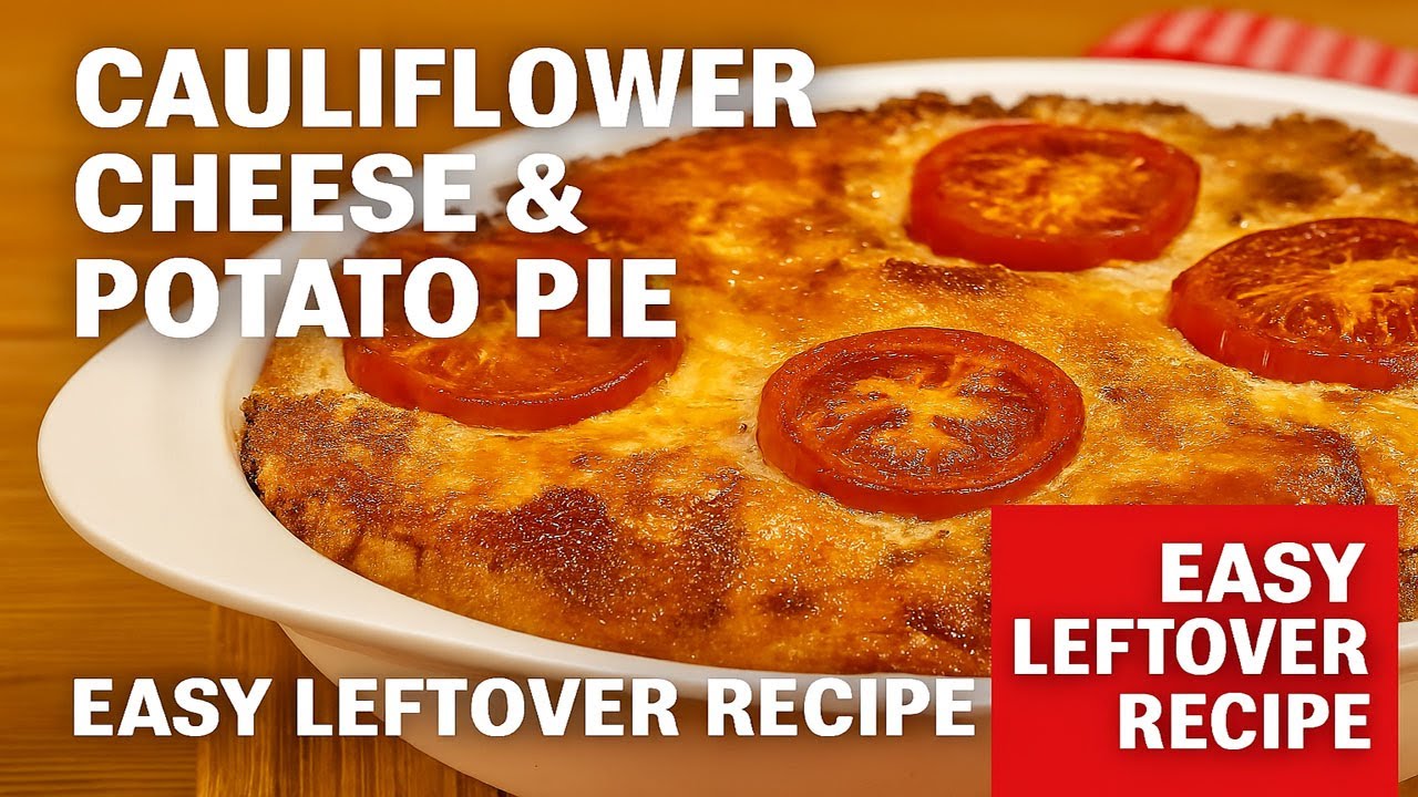 Cauliflower Cheese & Potato Pie | Easy Leftover Recipe for Comfort Food Lovers