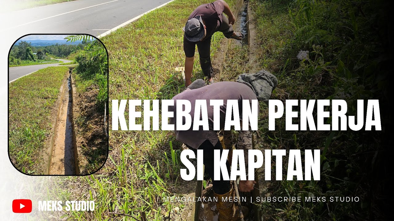 PARIT PENUH TANAH !! 2 pekerja ini Berjuang membersikan Longkang ini Hingga Bersih.!