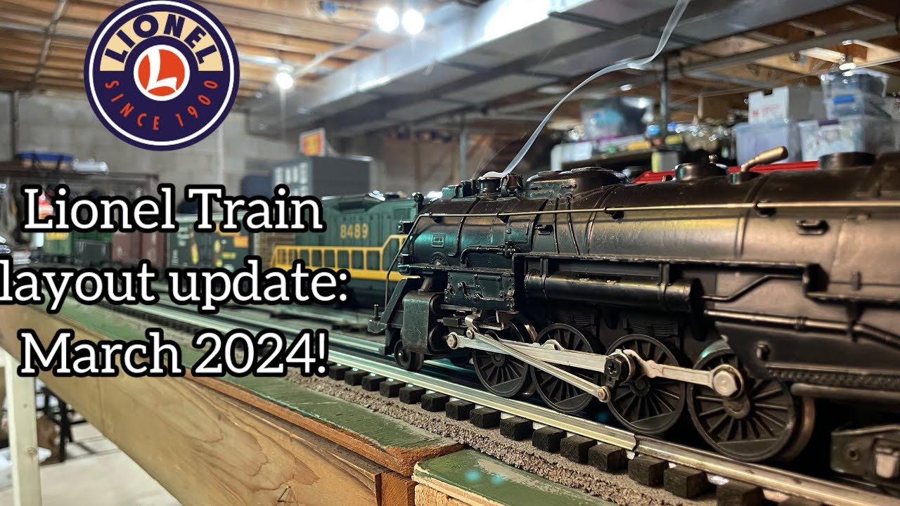 Postwar Lionel Train Layout Update! March 2024!  #lioneltrains #1950s