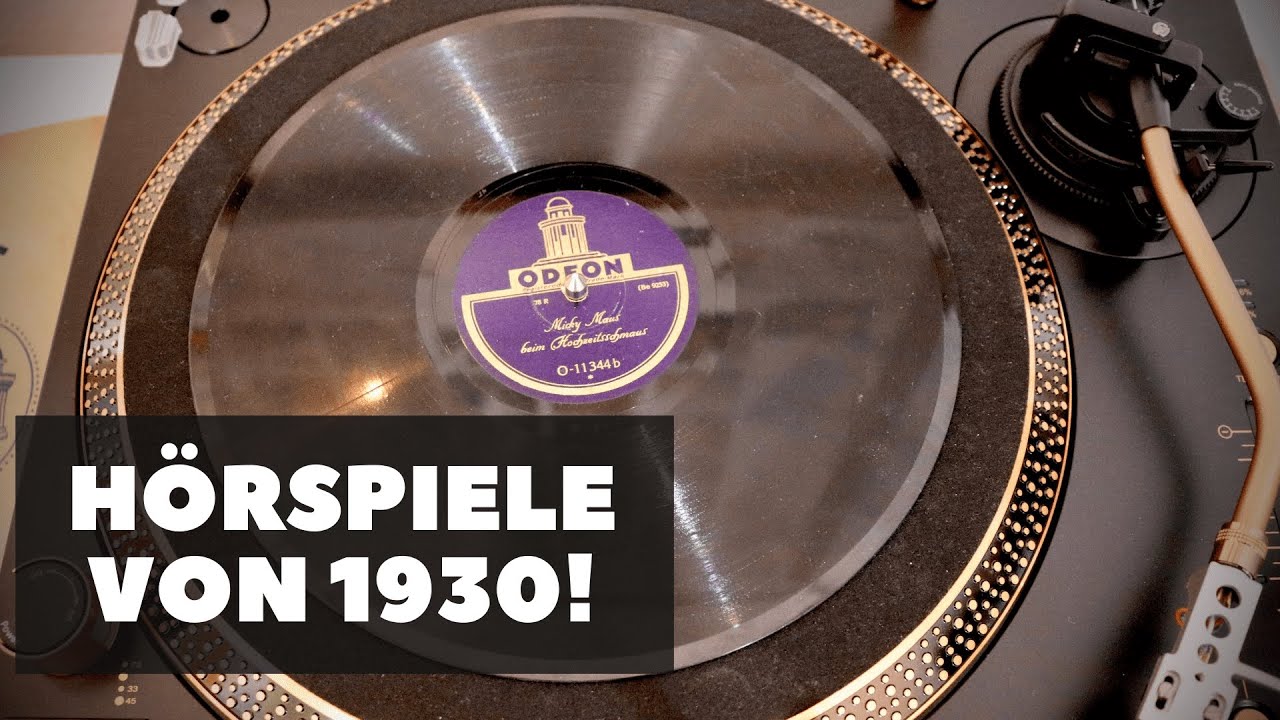 So klingen Hörspiele aus dem Jahr 1930 – Eine Zeitreise mit alten Schellack-Schallplatten