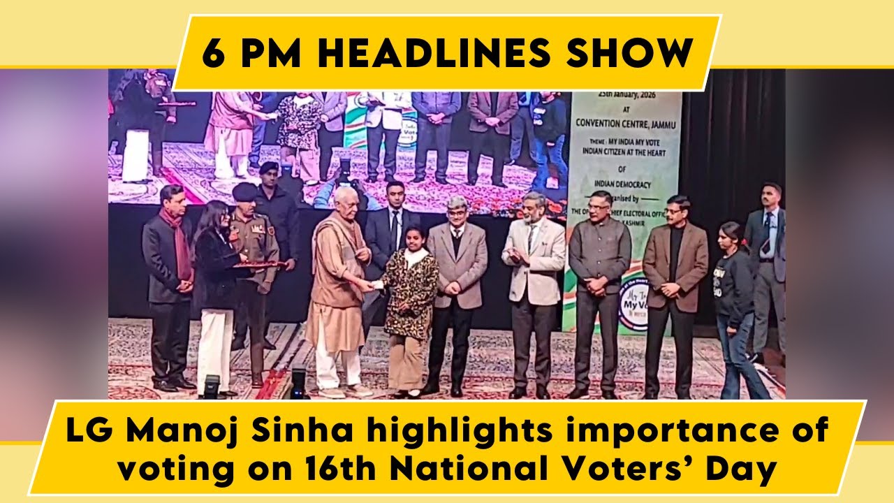 Watch: LG Manoj Sinha highlights importance of voting on 16th National Voters’ Day