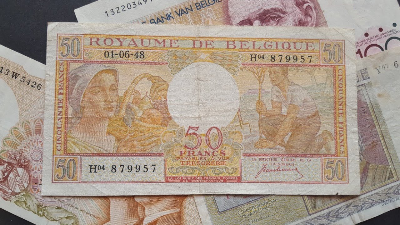 Some Belgium banknotes