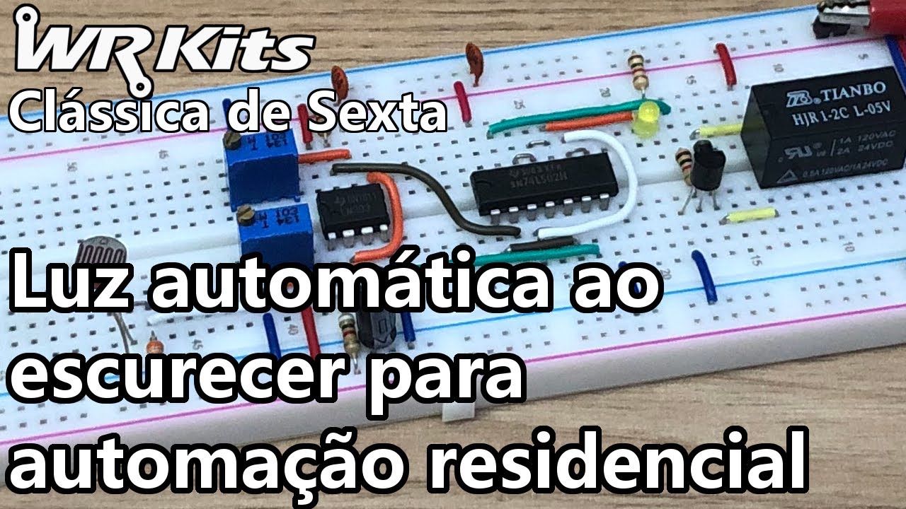 LUZ AUTOMÁTICA AO ESCURECER: AUTOMAÇÃO RESIDENCIAL | Vídeo Aula #371