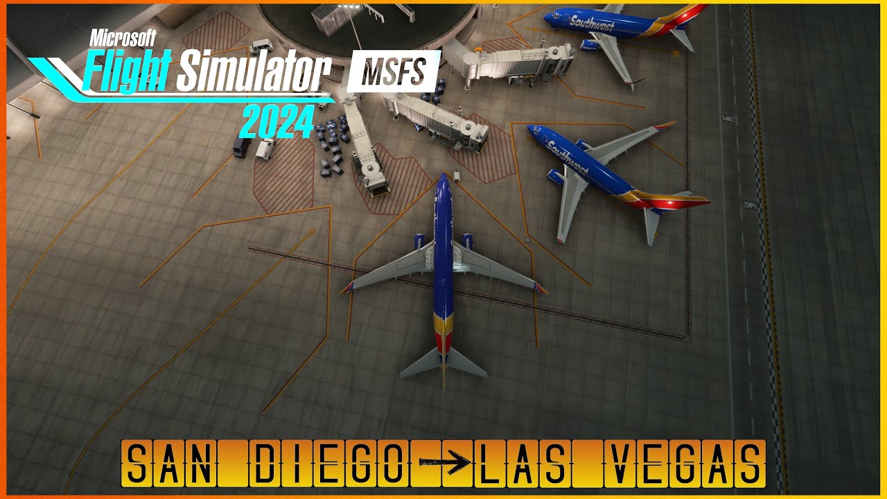 MSFS 2024| SAN DIEGO - VEGAS | FULL IMMERSION W/ BEYOND ATC,FS2CREW,GSX,CHASE PLANE