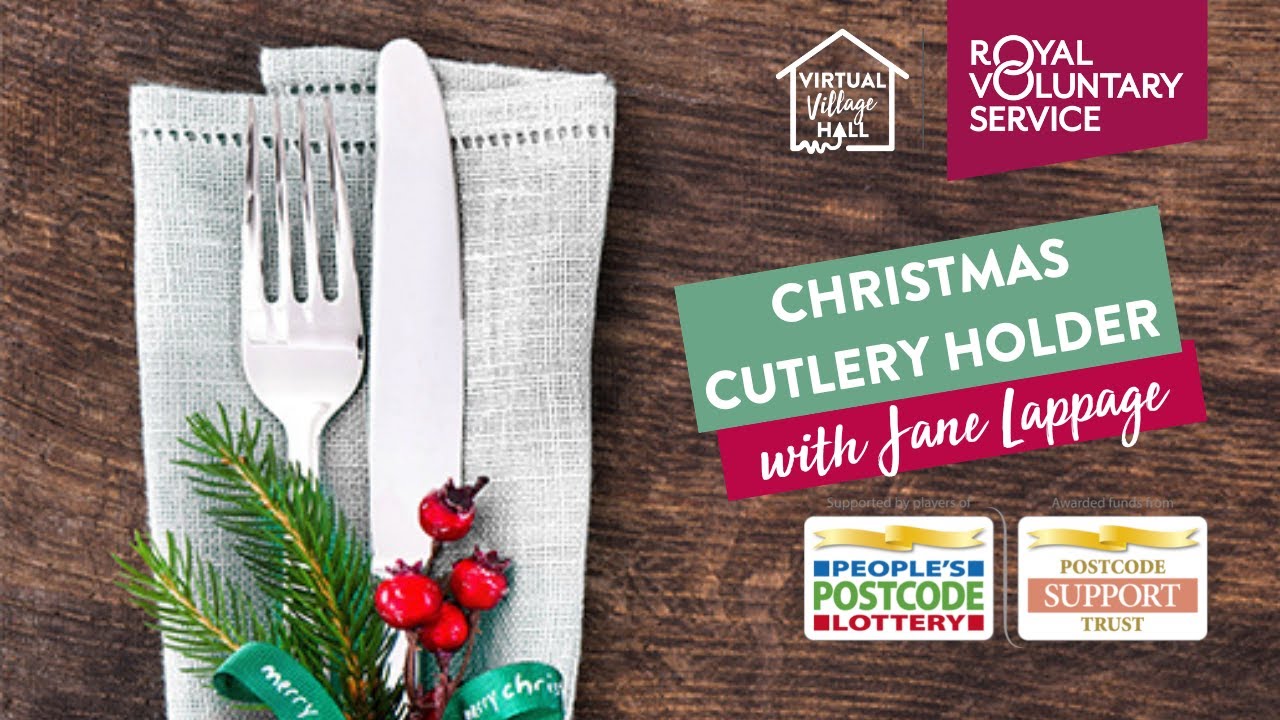 How to make a personalised Christmas place name cutlery holder with Jane Lappage