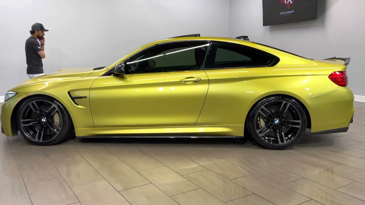 2016 BMW M4 MANUAL RWD 3.0L TWIN TURBOCHARGED 425 HP COUPE - Austin Yellow Metallic - EXTRA NICE