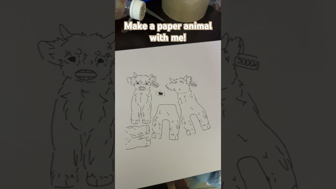 Make a paper animal with me! #craft #paperanimals