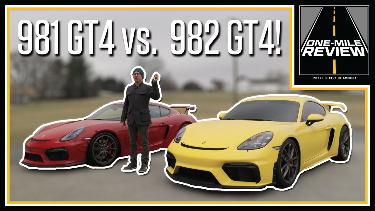 Битва Porsche: 981 Cayman GT4 против 982/718 Cayman GT4 без пробки: равный соперник? | Обзор One-...