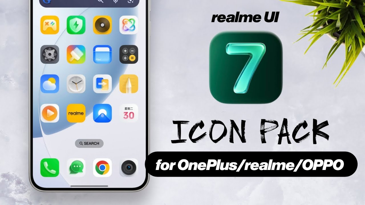 Download realmeUI 7.0 Icon Pack For realme/OnePlus/OPPO (or Any Android)