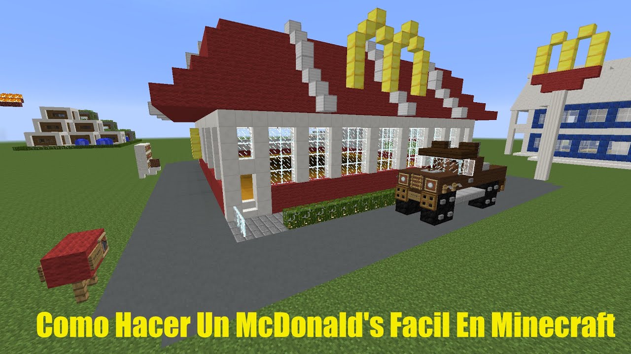 Como Hacer Un McDonald's Facil En Minecraft (PT2)