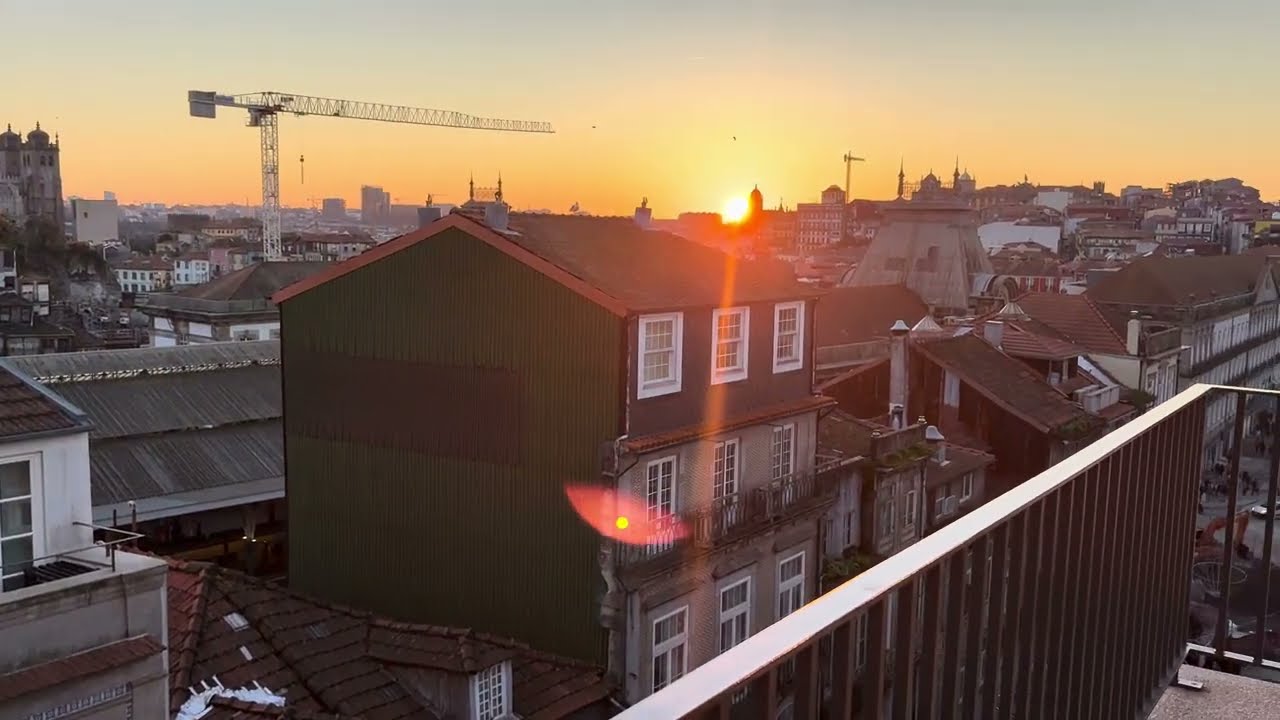 Portugal 27 Porto - Day and Night Views from a veranda of an apartment in City Centre