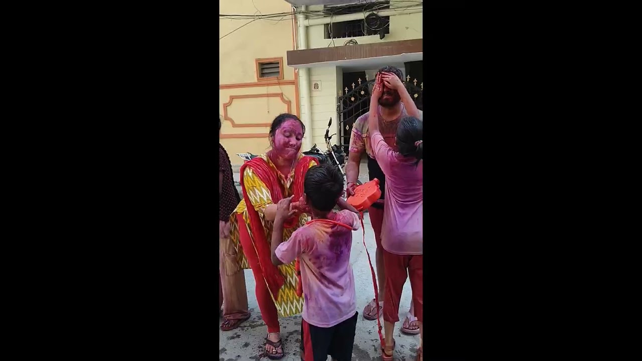 Happy holi  all 🫟🫟🫟🫟🫟🌈🎆🎆🎆🥰my family 💞🎉🎉#long video#likeandsubscribe#👍