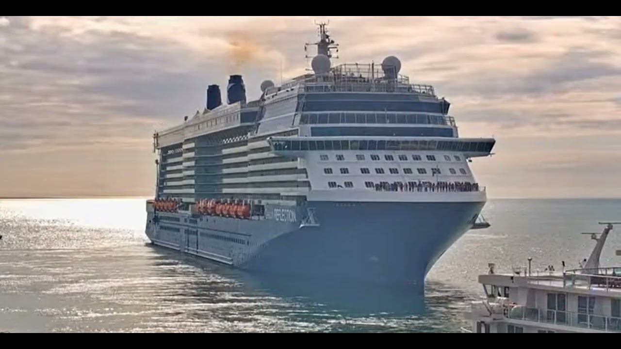 Cruise ship Celebrity Reflection arrival  & departure at Key West FL 13jan2026