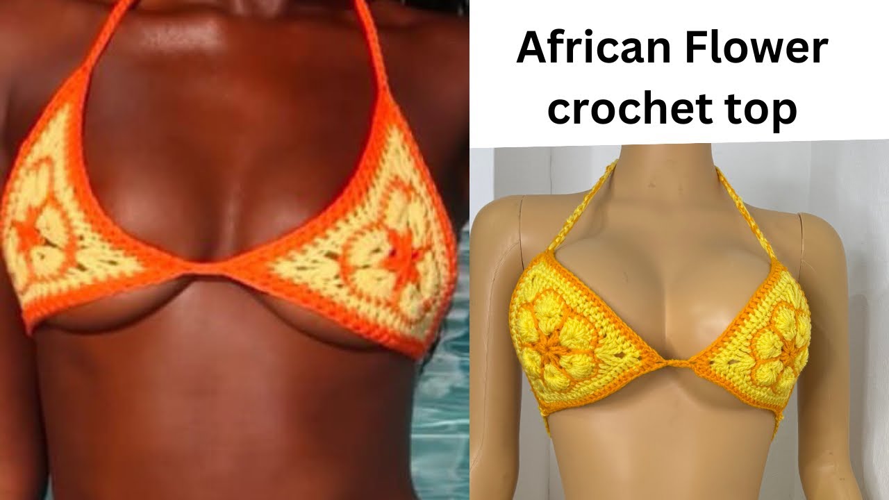 Crochet African Flower Top || How to crochet for beginners