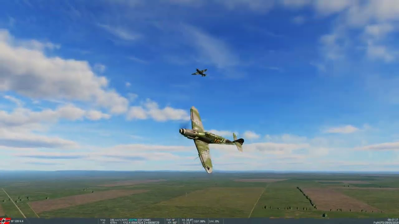 DCS/МИССИЯ БЫСТРЫЙ ВЫЛЕТ. САМОЛЁТ: Bf 109 K-4 . КАРТА КАВКАЗ. WWII.