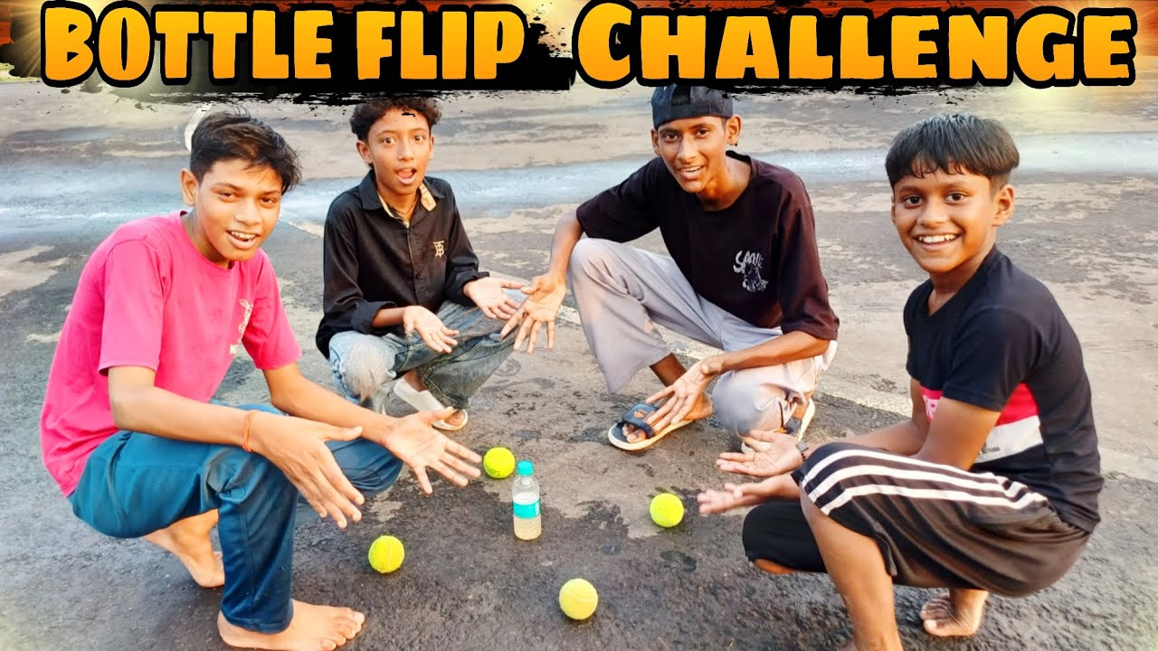 Bottle flip challenge || ball marenge || flip and save 