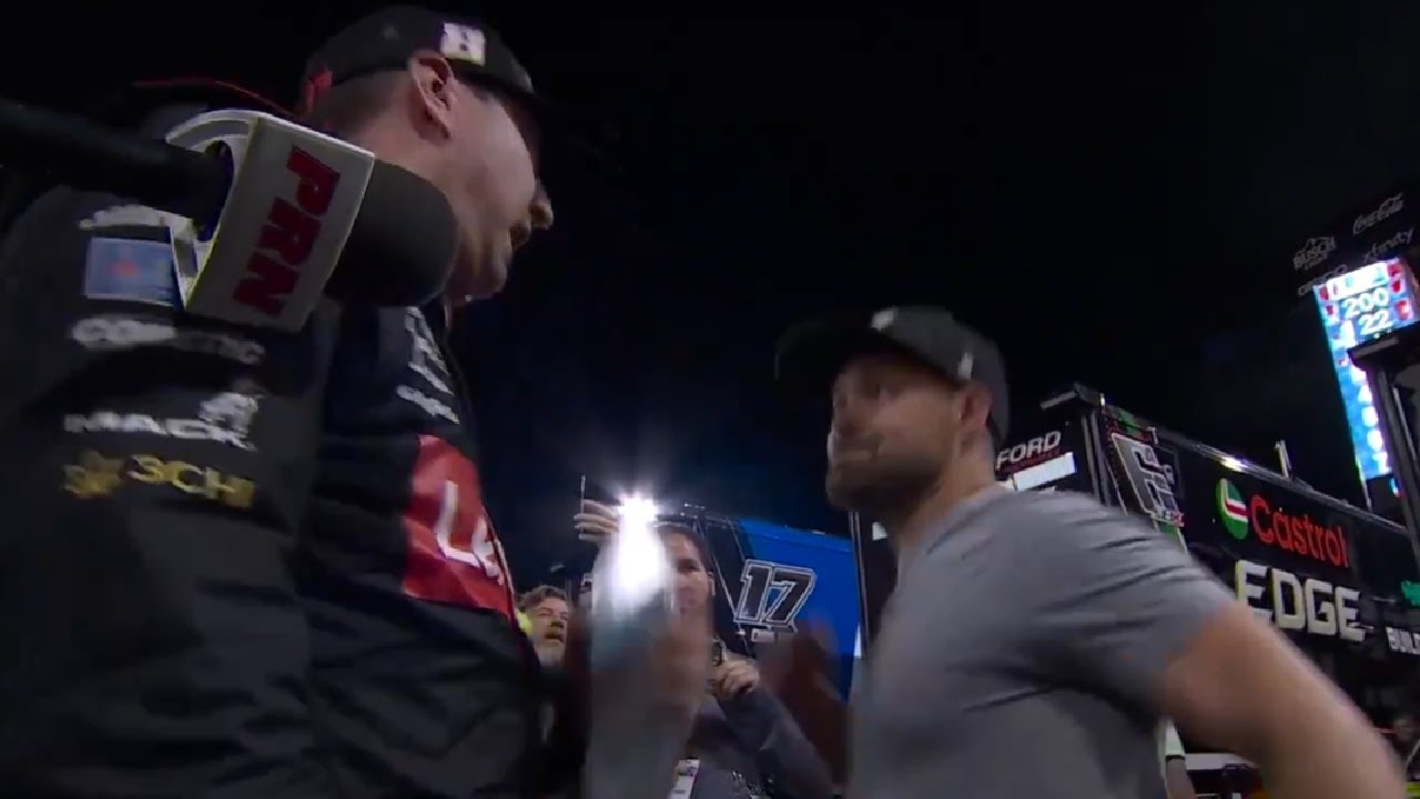 Ricky Stenhouse Jr. Punches Kyle Busch - 2024 NASCAR All Star Race