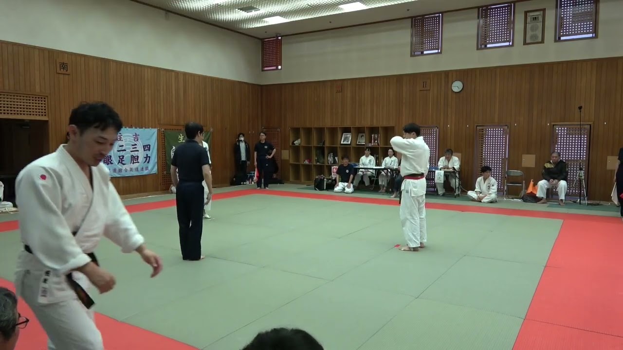 短刀乱取り競技個人戦 男子 植木杯　決勝三つ巴戦第1試合　第50回関西合気道競技大会　2025.11.16