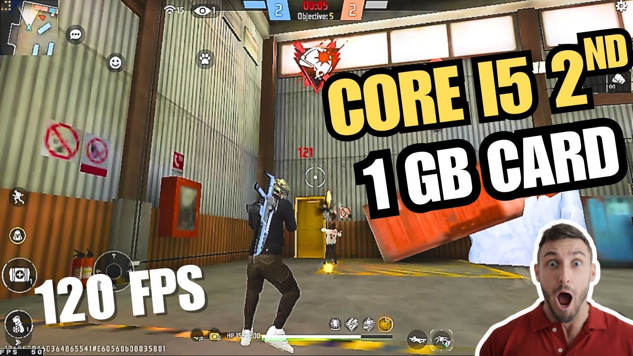 core i5 2nd gen 1 gb card free fire gameplay