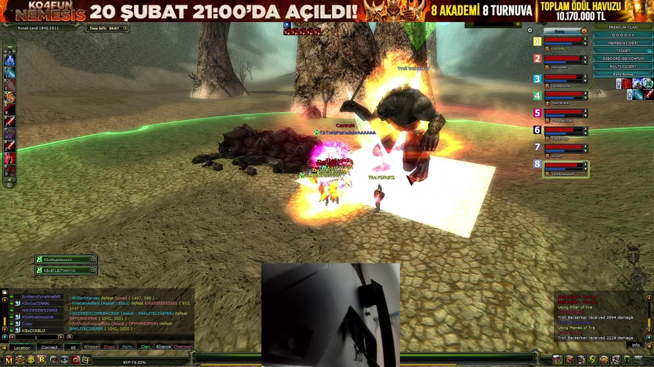 #ko4fun Knight Online PVP Canlı Yayın -- KSxDI4BLO Mage pk