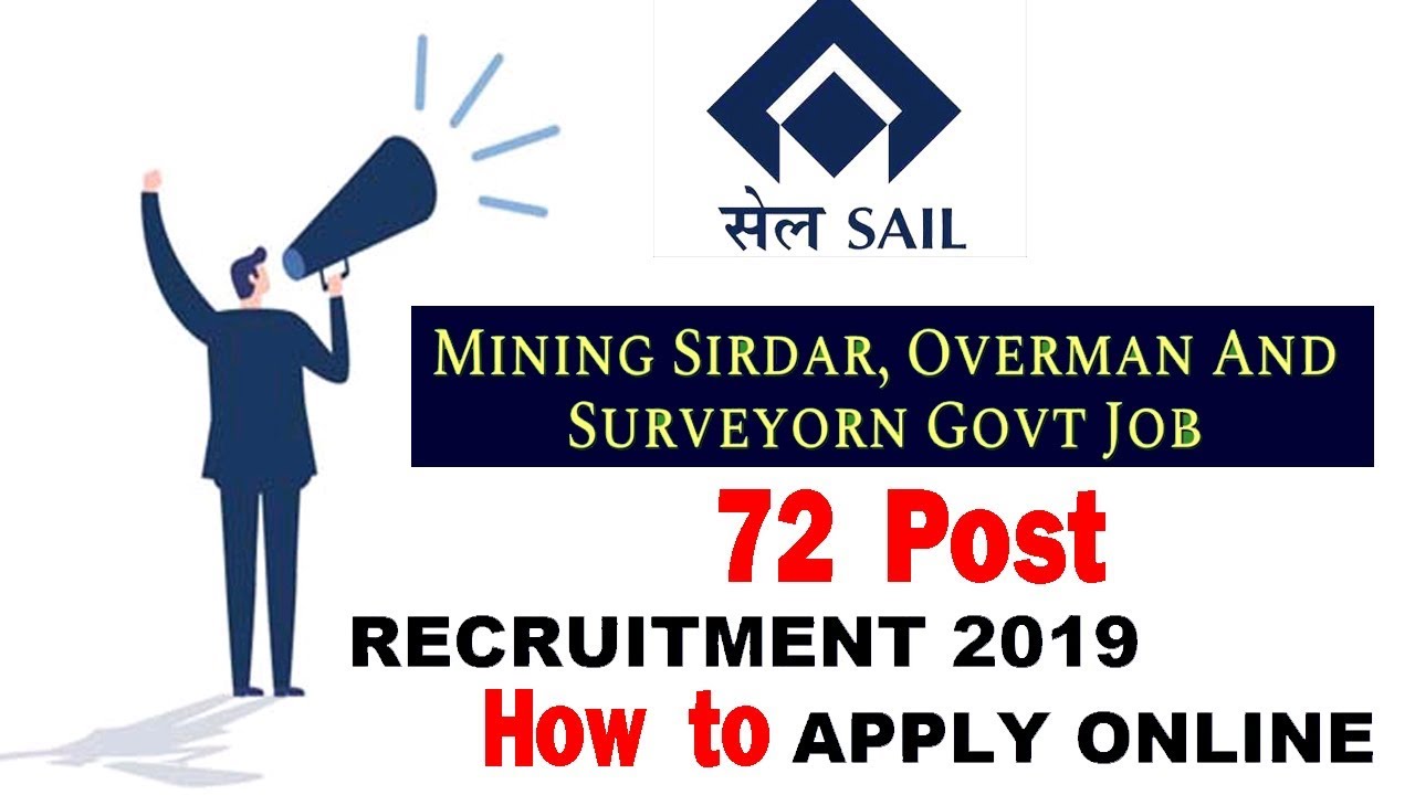 SAIL Recruitment 2019 72 Post &ndash; How to Apply Online