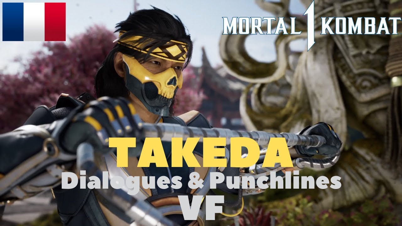 MORTAL KOMBAT 1 -TAKEDA Toutes les Intros Dialogues & Punchlines VF
