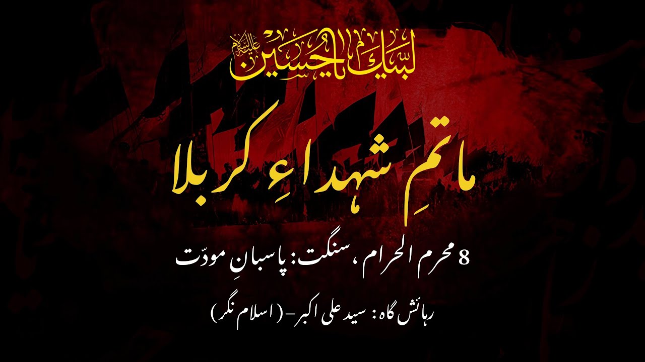 8 Muharram | Matam e Shohada-e-Karbala | Sangat Pasban-e-Muaddat | Islam Nagar