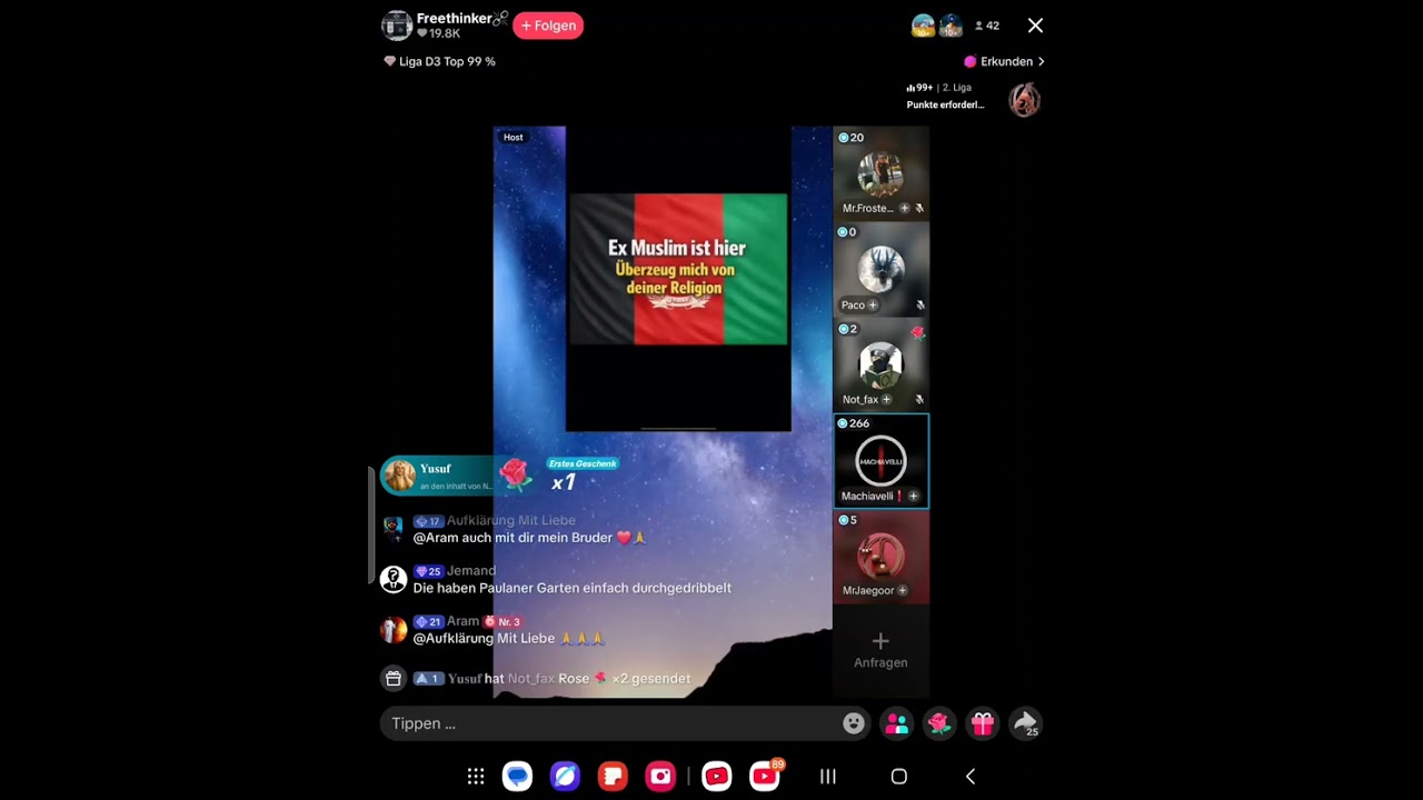 Machiavelli Tiktok vs Christen 
