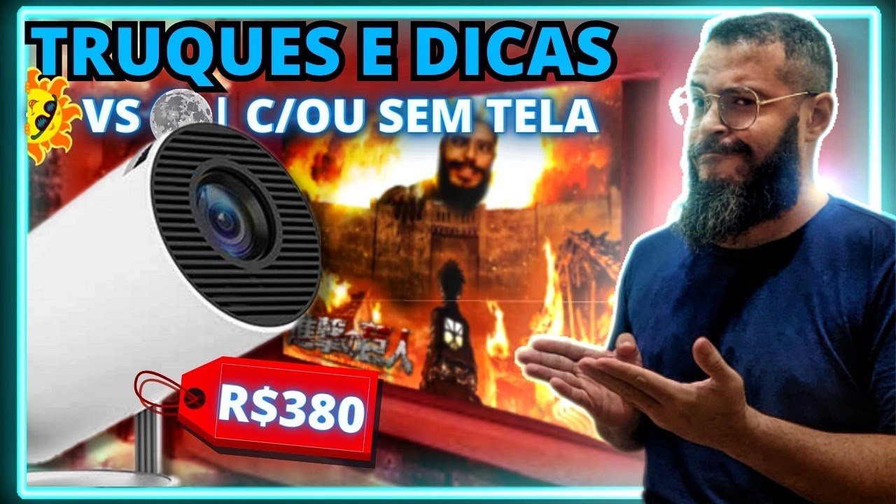 TUDO SOBRE O MELHOR PROJETOR Do Momento | SALANGE HY300 + TELA SALANGE
