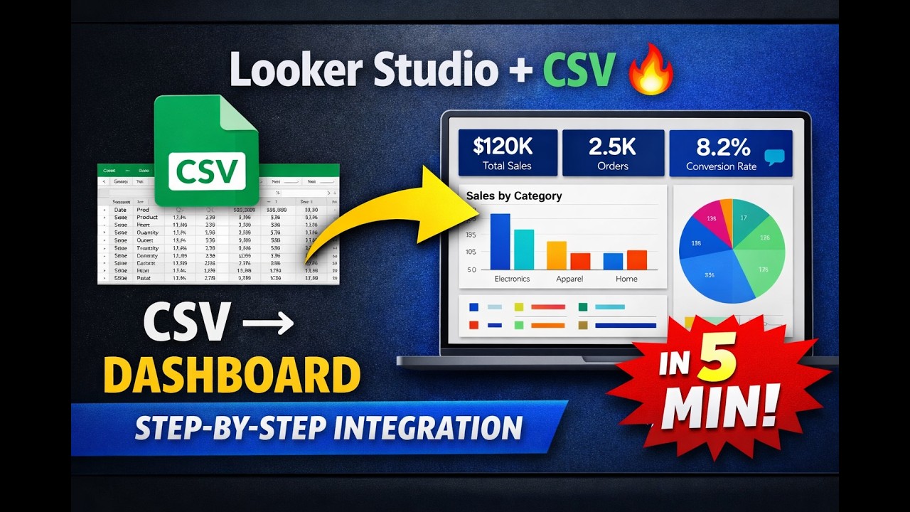 CSV Files to Interactive Dashboards | Looker Studio Tutorial