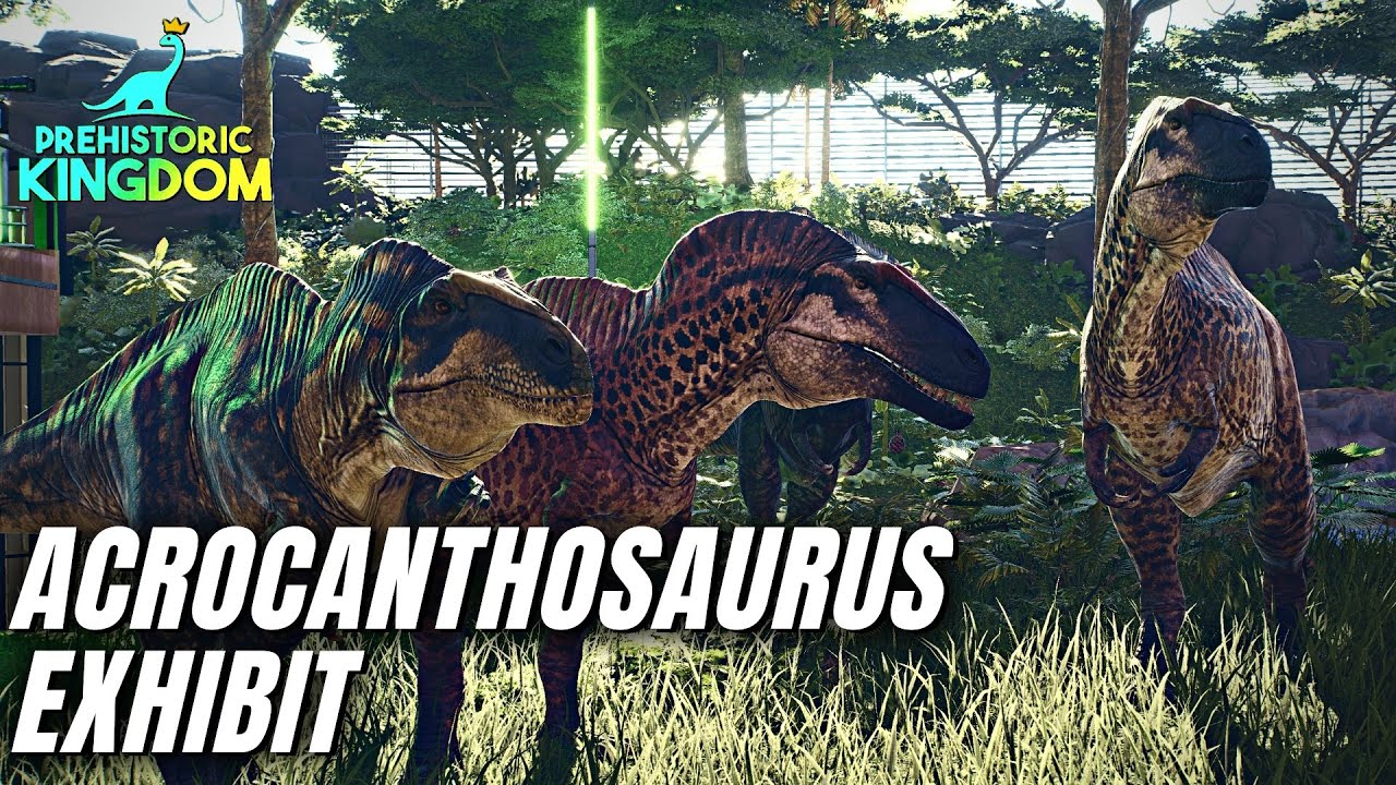 Prehistoric Kingdom - Acrocanthosaurus Exhibit + Night Cinematics [4K]