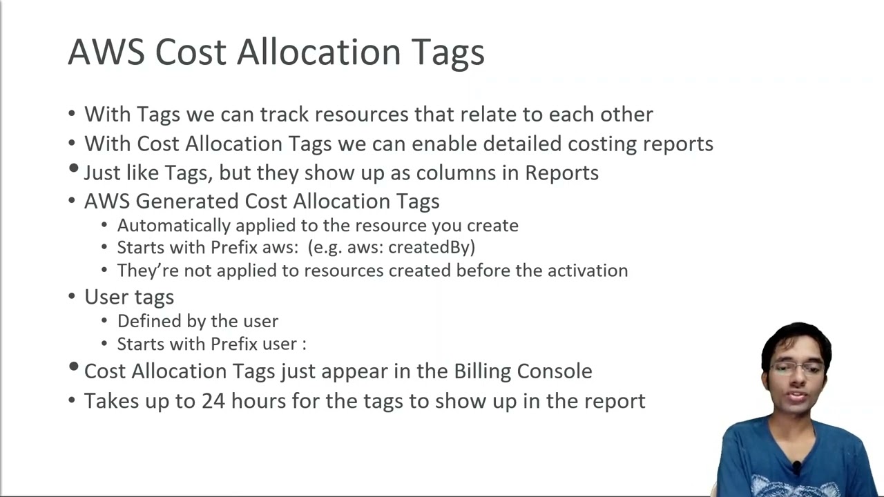 Cost Allocation Tags, AWS Certified Solutions Architect Professional