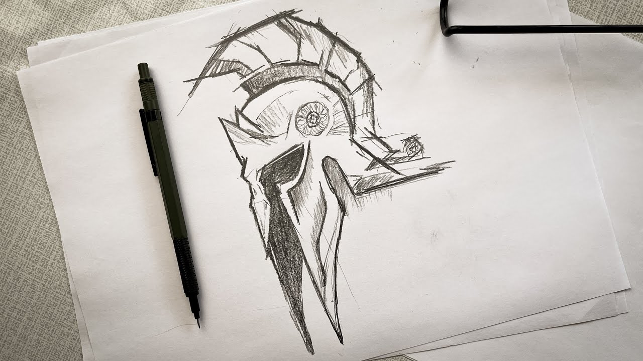 How to Draw a Spartan Helmet / Drawing a Ancient Greek Helmet / Easy Drawing Tutorials