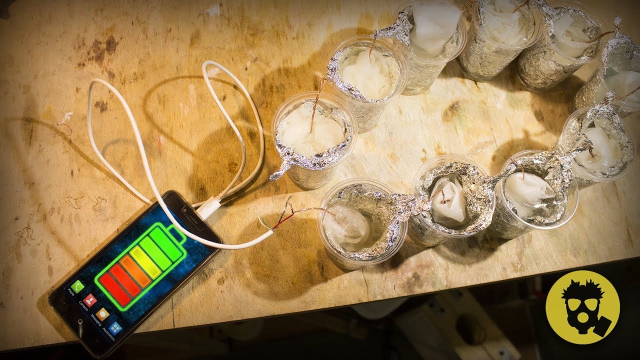 🔥 Самодельная батарейка на случай апокалипсиса. Как сделать источник тока