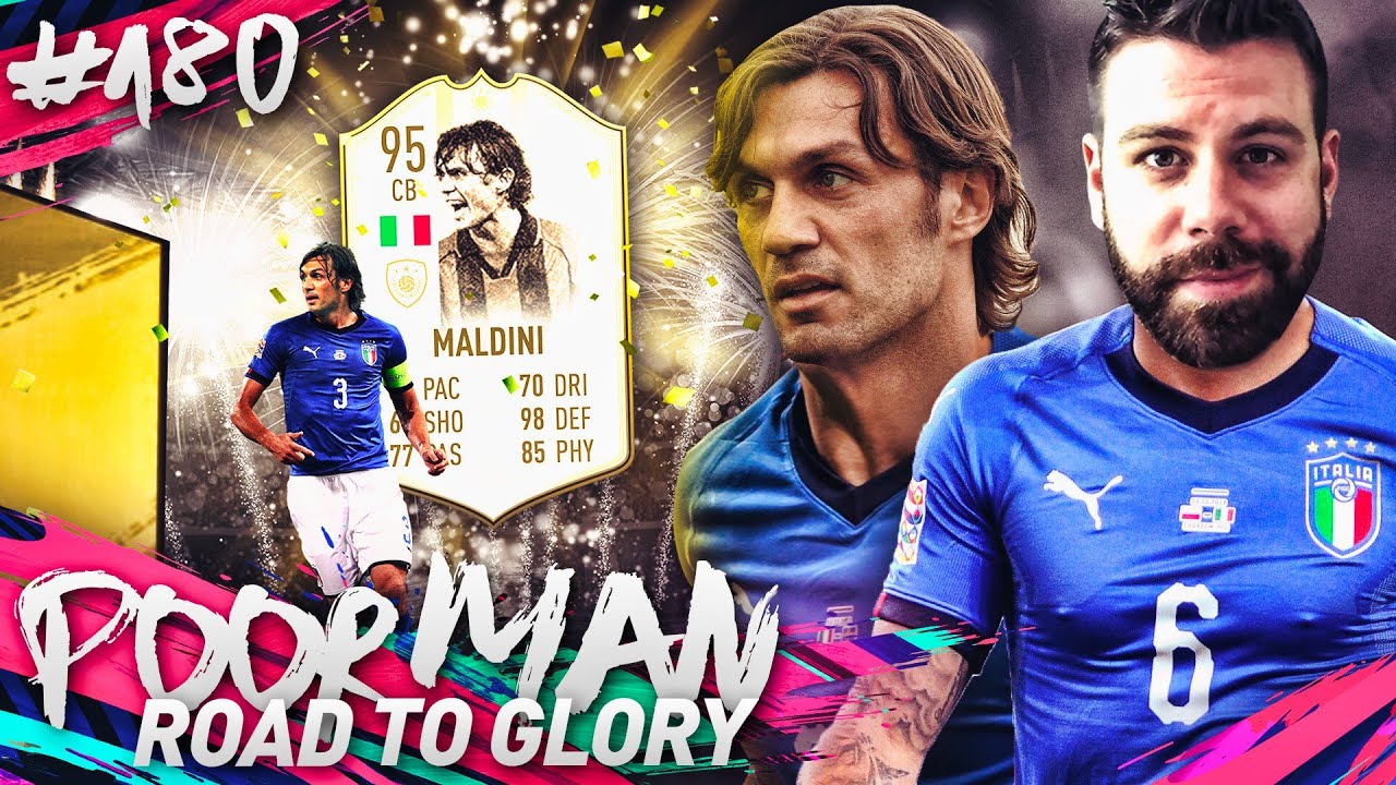 OMG WE COMPLETE 95 PRIME ICON MOMENTS MALDINI! - POOR MAN ROAD TO GLORY #180 - FIFA 19 Ultimate Team