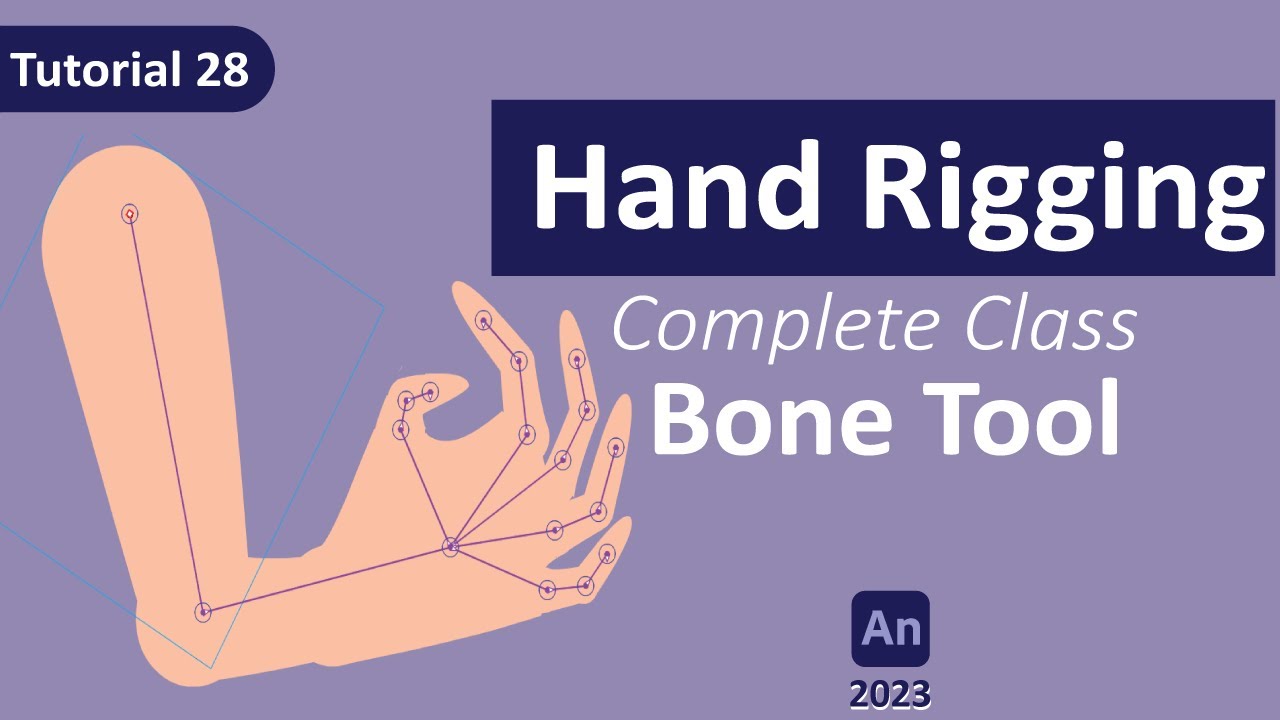 Adobe Animate CC 2023: Hand Rigging | Bone Tool | Character Animation | Hindi + Urdu