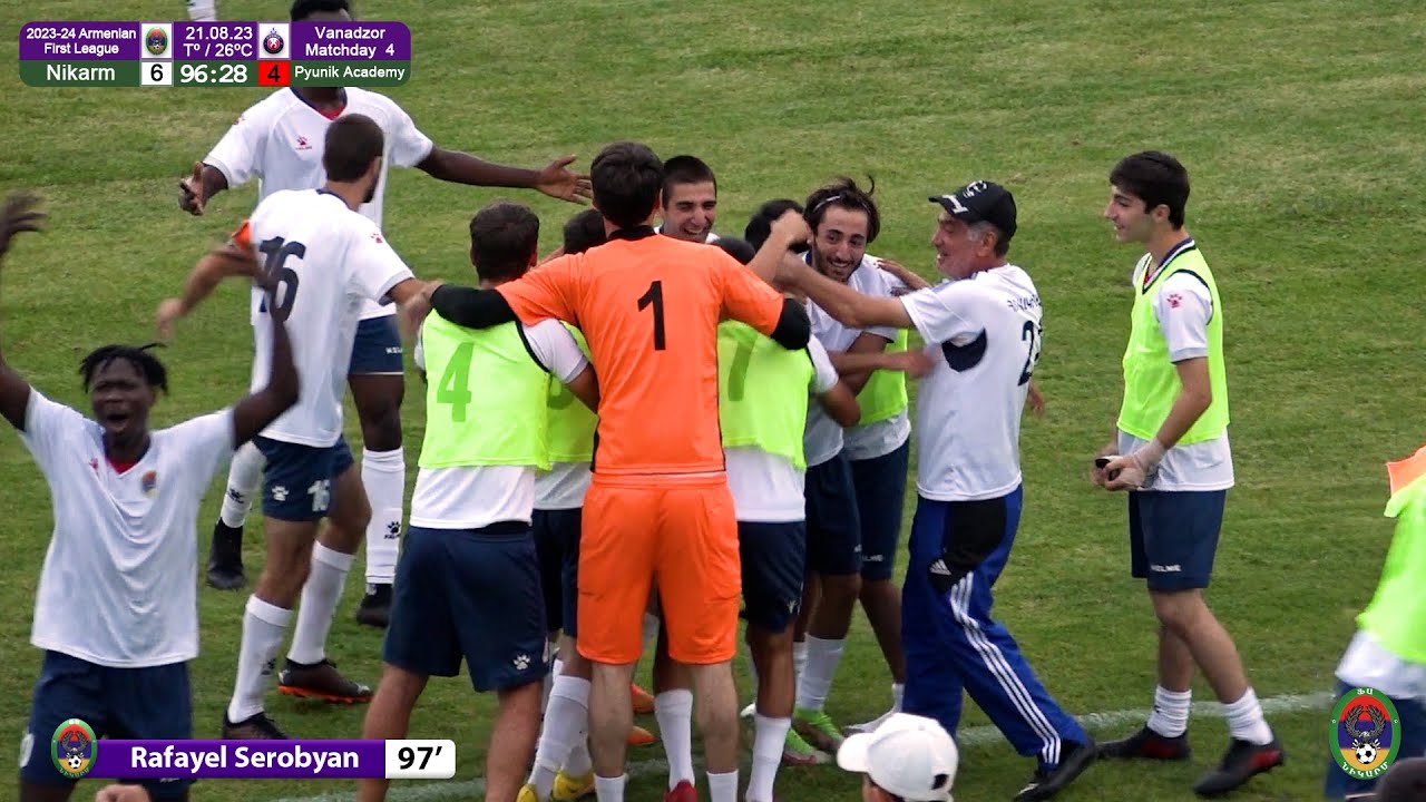 Nikarm (6-4) Pyunik Academy (21.08.23), 2023-24 AFL, Matchday 4, Goals